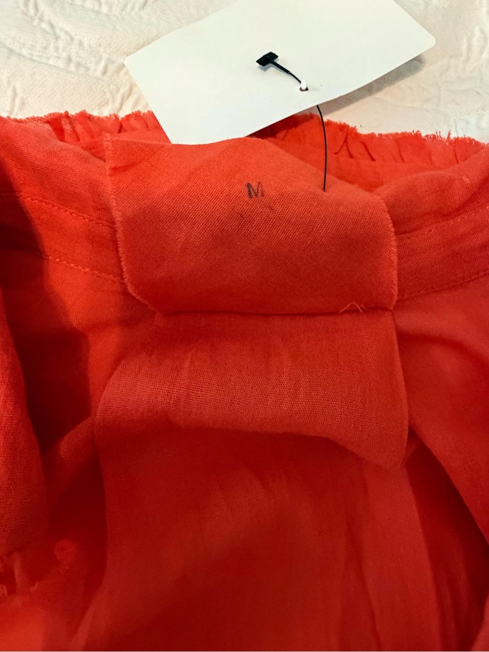 Red Ruffle Front Button-Down Tunic Dress - Picture 8 of 15